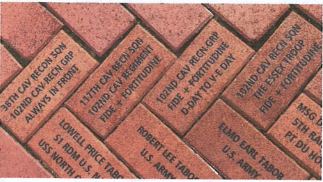 Bricks, Pavers, and Rhino Cutter Replica Honor Legacy of 102nd Cavalry (V-Mail- Vol. 49, No. 4 2022)